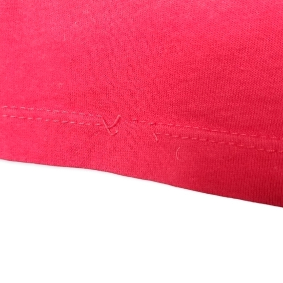 Disney Red Graphic T-Shirt Angry Mickey Short Sleeve Juniors XXL (19) - Picture 5 of 6